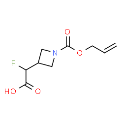 ChemSpider 2D Image | {1-[(Allyloxy)carbonyl]-3-azetidinyl}(fluoro)acetic acid | C9H12FNO4