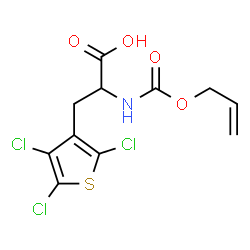 ChemSpider 2D Image | N-[(Allyloxy)carbonyl]-3-(2,4,5-trichloro-3-thienyl)alanine | C11H10Cl3NO4S