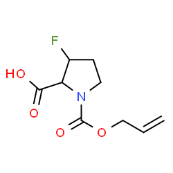 ChemSpider 2D Image | 1-[(Allyloxy)carbonyl]-3-fluoroproline | C9H12FNO4