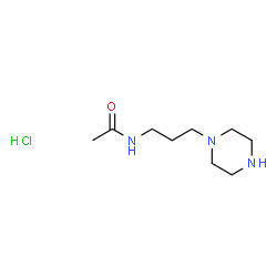 ChemSpider 2D Image | N-[3-(1-Piperazinyl)propyl]acetamide hydrochloride (1:1) | C9H20ClN3O