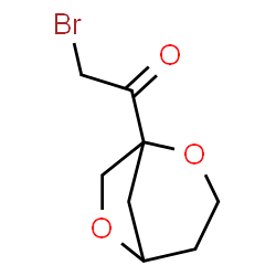 ChemSpider 2D Image | 2-bromo-1-(4,7-dioxabicyclo[3.2.1]octan-5-yl)ethanone | C8H11BrO3