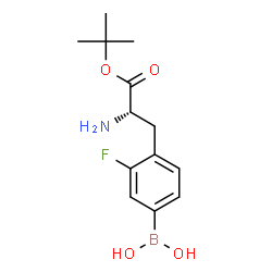 ChemSpider 2D Image | 2-Methyl-2-propanyl 4-(dihydroxyboryl)-2-fluoro-L-phenylalaninate | C13H19BFNO4