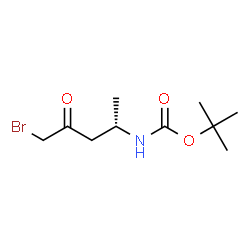 ChemSpider 2D Image | 2-Methyl-2-propanyl [(2S)-5-bromo-4-oxo-2-pentanyl]carbamate | C10H18BrNO3