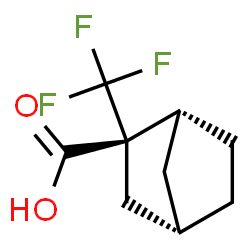 ChemSpider 2D Image | (1R,2S,4S)-2-(Trifluoromethyl)bicyclo[2.2.1]heptane-2-carboxylic acid | C9H11F3O2