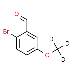 ChemSpider 2D Image | 2-Bromo-5-[(~2~H_3_)methyloxy]benzaldehyde | C8H4D3BrO2