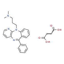 ChemSpider 2D Image | N,N-Dimethyl-3-(6-phenyl-11H-pyrido[2,3-b][1,4]benzodiazepin-11-yl)-1-propanamine (2E)-2-butenedioate (1:1) | C27H28N4O4