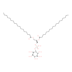 ChemSpider 2D Image | (2R)-3-[(Hydroxy{[(2R,3R,5S,6R)-2,3,4,5,6-pentahydroxycyclohexyl]oxy}phosphoryl)oxy]-1,2-propanediyl dioctadecanoate | C45H87O13P