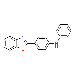 ChemSpider 2D Image | 4-(1,3-Benzoxazol-2-yl)-N-phenylaniline | C19H14N2O