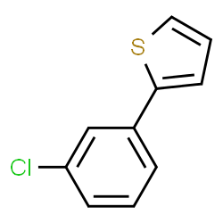 ChemSpider 2D Image | 2-(3-Chlorophenyl)thiophene | C10H7ClS