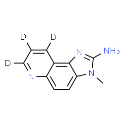 ChemSpider 2D Image | 3-Methyl(7,8,9-~2~H_3_)-3H-imidazo[4,5-f]quinolin-2-amine | C11H7D3N4