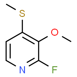 ChemSpider 2D Image | 2-Fluoro-3-methoxy-4-(methylsulfanyl)pyridine | C7H8FNOS