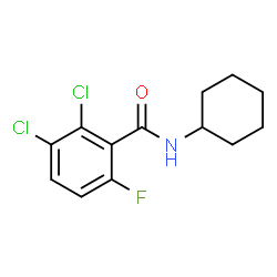 ChemSpider 2D Image | 2,3-Dichloro-N-cyclohexyl-6-fluorobenzamide | C13H14Cl2FNO