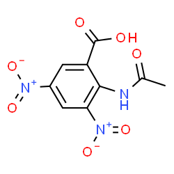 ChemSpider 2D Image | 2-Acetamido-3,5-dinitrobenzoic acid | C9H7N3O7