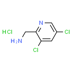 ChemSpider 2D Image | (3,5-Dichloropyridin-2-yl)methanamine hydrochloride | C6H7Cl3N2