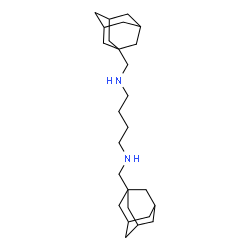 ChemSpider 2D Image | N,N'-Bis(adamantan-1-ylmethyl)-1,4-butanediamine | C26H44N2