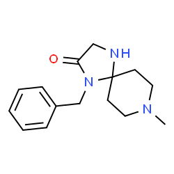 ChemSpider 2D Image | 1-Benzyl-8-methyl-1,4,8-triazaspiro[4.5]decan-2-one | C15H21N3O