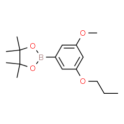 ChemSpider 2D Image | 2-(3-Methoxy-5-propoxyphenyl)-4,4,5,5-tetramethyl-1,3,2-dioxaborolane | C16H25BO4