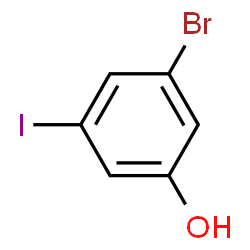 ChemSpider 2D Image | 3-Bromo-5-iodophenol | C6H4BrIO