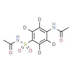 ChemSpider 2D Image | N-{[4-Acetamido(~2~H_4_)phenyl]sulfonyl}acetamide | C10H8D4N2O4S