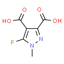 ChemSpider 2D Image | 5-fluoro-1-methylpyrazole-3,4-dicarboxylic acid | C6H5FN2O4