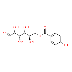 ChemSpider 2D Image | 6-O-(4-Hydroxybenzoyl)-D-glucose | C13H16O8