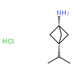 ChemSpider 2D Image | 3-Isopropylbicyclo[1.1.1]pentan-1-amine hydrochloride (1:1) | C8H16ClN