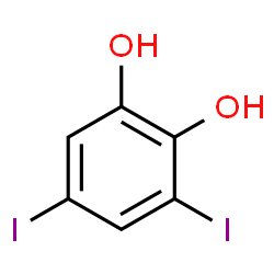ChemSpider 2D Image | 3,5-Diiodo-1,2-benzenediol | C6H4I2O2