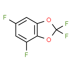 ChemSpider 2D Image | 2,2,4,6-Tetrafluoro-1,3-benzodioxole | C7H2F4O2