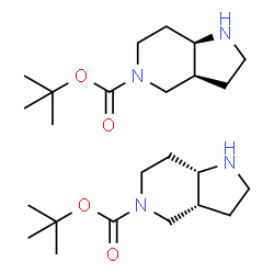 ChemSpider 2D Image | 2-Methyl-2-propanyl (3aR,7aS)-octahydro-5H-pyrrolo[3,2-c]pyridine-5-carboxylate - 2-methyl-2-propanyl (3aS,7aR)-octahydro-5H-pyrrolo[3,2-c]pyridine-5-carboxylate (1:1) | C24H44N4O4