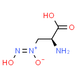 ChemSpider 2D Image | 3-[(Z)-Hydroxy-NNO-azoxy]-L-alanine | C3H7N3O4