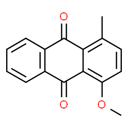 ChemSpider 2D Image | 1-Methoxy-4-methyl-9,10-anthraquinone | C16H12O3