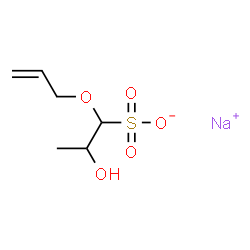 ChemSpider 2D Image | Sodium 1-(allyloxy)-2-hydroxy-1-propanesulfonate | C6H11NaO5S