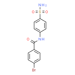 ChemSpider 2D Image | 4-Bromo-N-(4-sulfamoylphenyl)benzamide | C13H11BrN2O3S