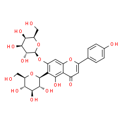 ChemSpider 2D Image | (1S)-1,5-Anhydro-1-[7-(beta-D-galactopyranosyloxy)-5-hydroxy-2-(4-hydroxyphenyl)-4-oxo-4H-chromen-6-yl]-D-glucitol | C27H30O15