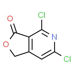 ChemSpider 2D Image | 4,6-Dichlorofuro[3,4-c]pyridin-3(1H)-one | C7H3Cl2NO2