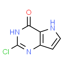 ChemSpider 2D Image | 2-Chloro-3H-pyrrolo[3,2-d]pyrimidin-4(5H)-one | C6H4ClN3O