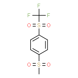 ChemSpider 2D Image | 1-(Methylsulfonyl)-4-[(trifluoromethyl)sulfonyl]benzene | C8H7F3O4S2