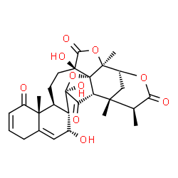 ChemSpider 2D Image | (1S,2S,3R,5R,6S,7R,14R,15S,18R,21S,22R,25S)-5,7,18-Trihydroxy-1,14,21,25-tetramethyl-4,20,23-trioxaheptacyclo[20.3.1.1~2,5~.0~3,18~.0~3,21~.0~6,15~.0~9,14~]heptacosa-8,11-diene-13,19,24,27-tetrone | C28H32O10