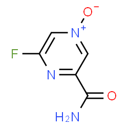 ChemSpider 2D Image | 6-Fluoro-2-pyrazinecarboxamide 4-oxide | C5H4FN3O2