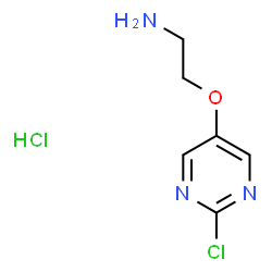 ChemSpider 2D Image | 2-[(2-Chloro-5-pyrimidinyl)oxy]ethanamine hydrochloride (1:1) | C6H9Cl2N3O