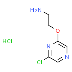 ChemSpider 2D Image | 2-[(6-Chloro-2-pyrazinyl)oxy]ethanamine hydrochloride (1:1) | C6H9Cl2N3O