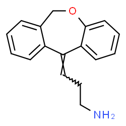 ChemSpider 2D Image | (3Z)-3-(Dibenzo[b,e]oxepin-11(6H)-ylidene)-1-propanamine | C17H17NO