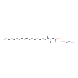 ChemSpider 2D Image | N-Methyl-N-[(9E)-9-octadecenoyl]glycine - 2-aminoethanol (1:1) | C23H46N2O4