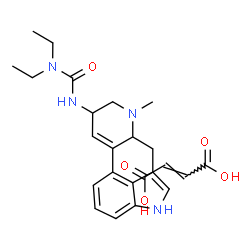 ChemSpider 2D Image | 1,1-Diethyl-3-(6-methyl-9,10-didehydroergolin-8-yl)urea (2E)-2-butenedioate (1:1) | C24H30N4O5