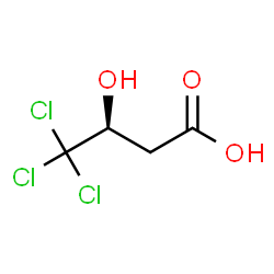 ChemSpider 2D Image | (3S)-4,4,4-Trichloro-3-hydroxybutanoic acid | C4H5Cl3O3