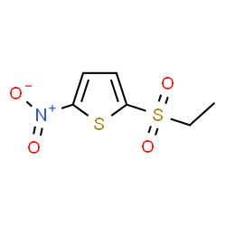 ChemSpider 2D Image | 2-(Ethylsulfonyl)-5-nitrothiophene | C6H7NO4S2