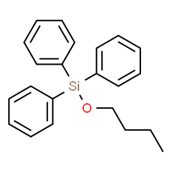 ChemSpider 2D Image | Butoxy(triphenyl)silane | C22H24OSi