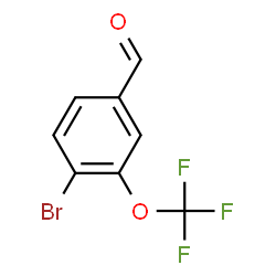 ChemSpider 2D Image | 4-Bromo-3-(trifluoromethoxy)benzaldehyde | C8H4BrF3O2