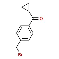 ChemSpider 2D Image | [4-(Bromomethyl)phenyl]cyclopropylmethanone | C11H11BrO