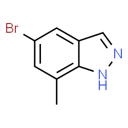 ChemSpider 2D Image | 5-Bromo-7-methyl-1H-indazole | C8H7BrN2